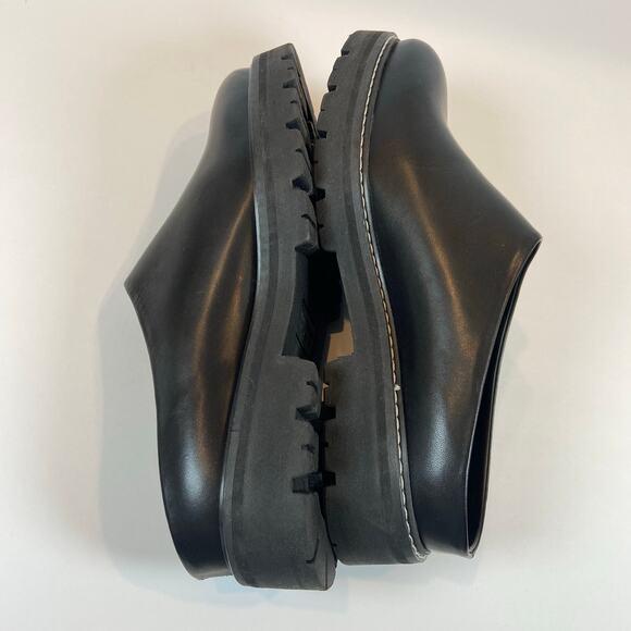 Jenni Kayne Leather Lug Mule Black Chunky  Shoes Size 40 / US 10 - Picture 4 of 7